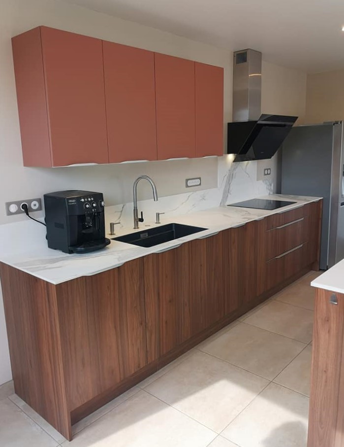 Cuisine terracotta en bois