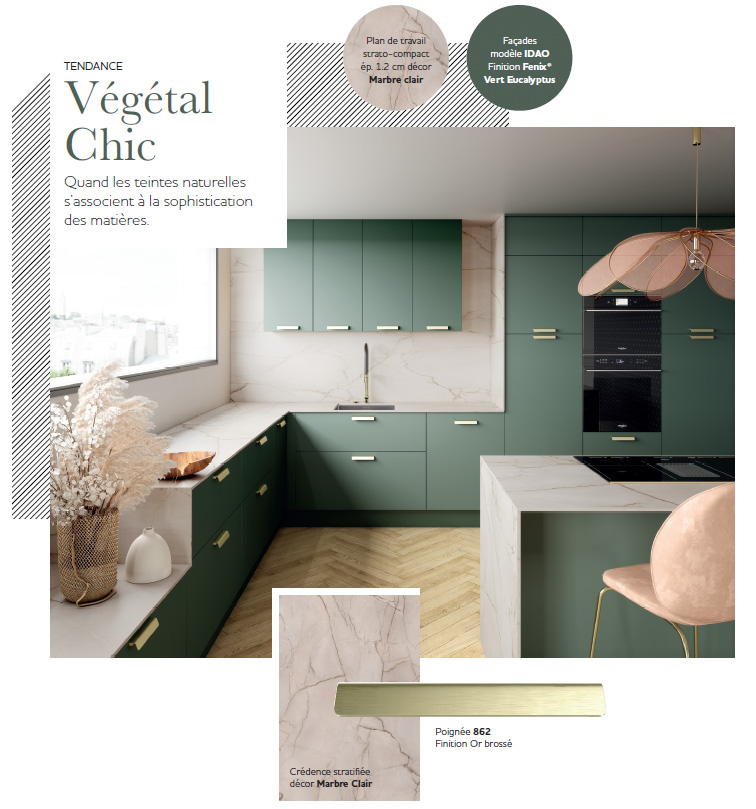 Cuisine verte et blanche