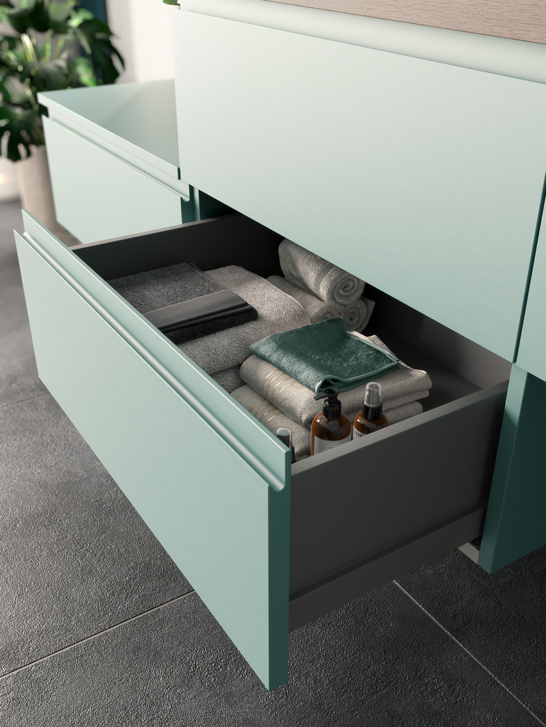 Tiroirs métal anthracite